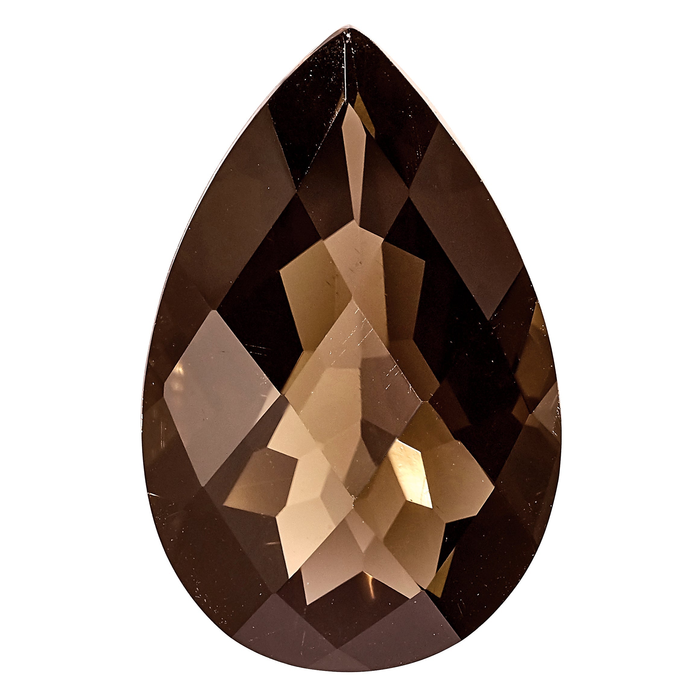 Gemstone Smoky Quartz Aa Quality 6X4mm Pear Checkerboard