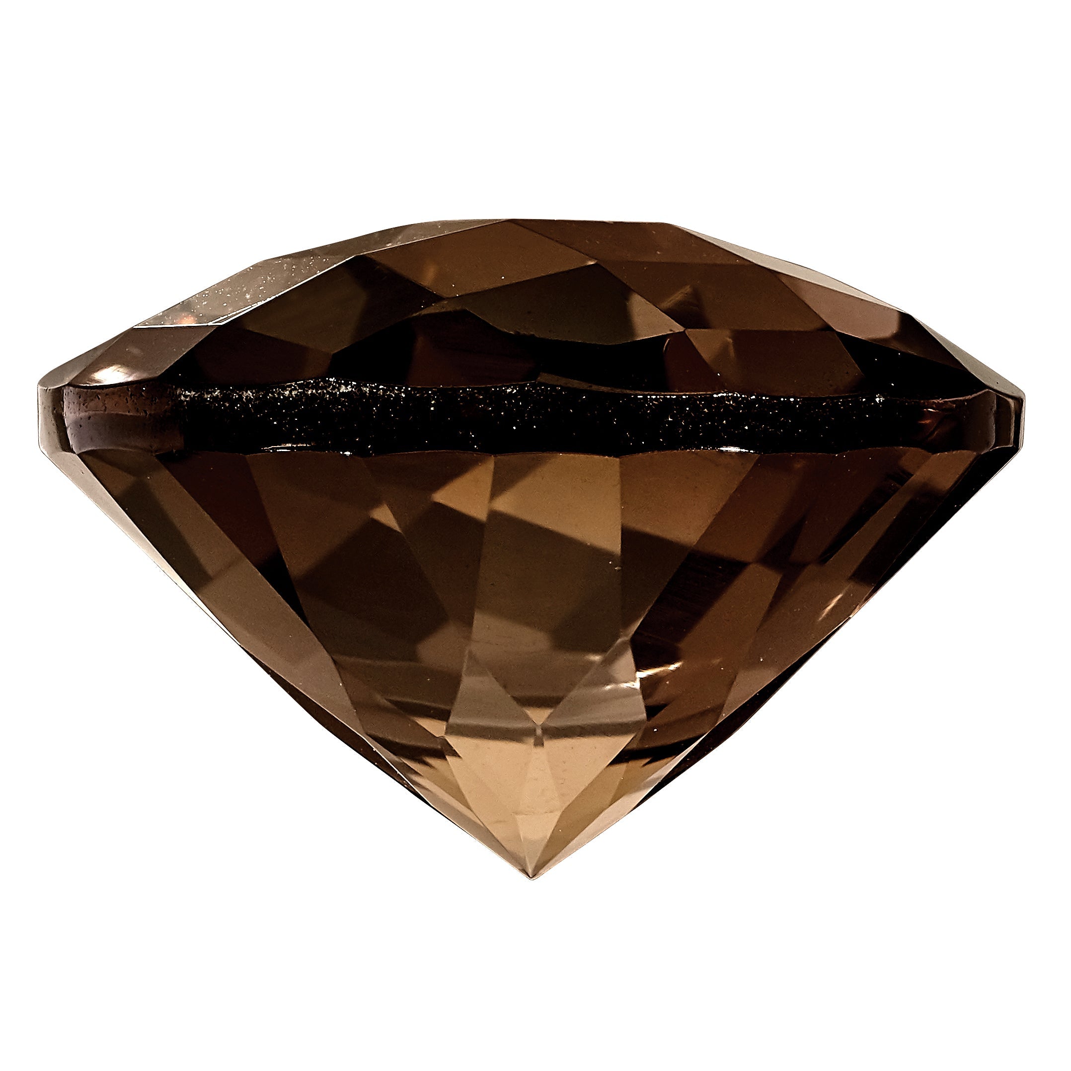 Gemstone Smoky Quartz Aa Quality 5mm Round Checkerboard