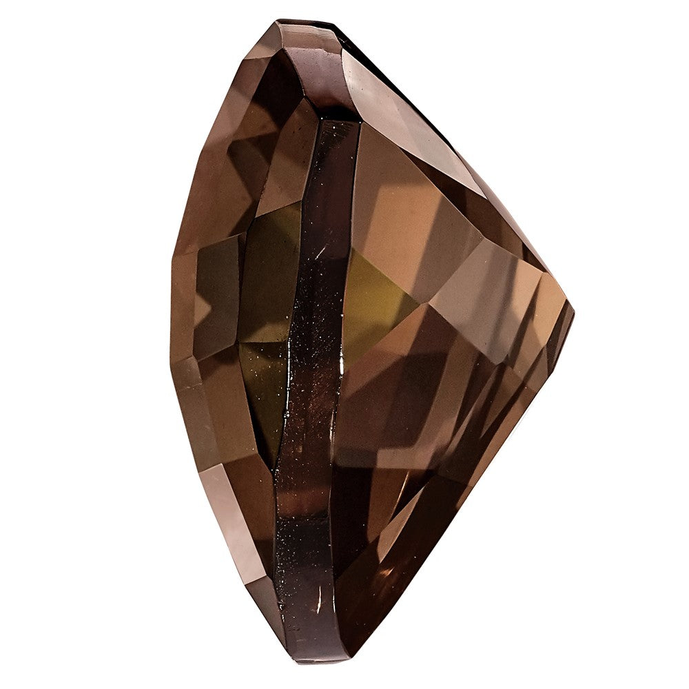 Gemstone Smoky Quartz Aa Quality 12mm Trillion Checkerboard