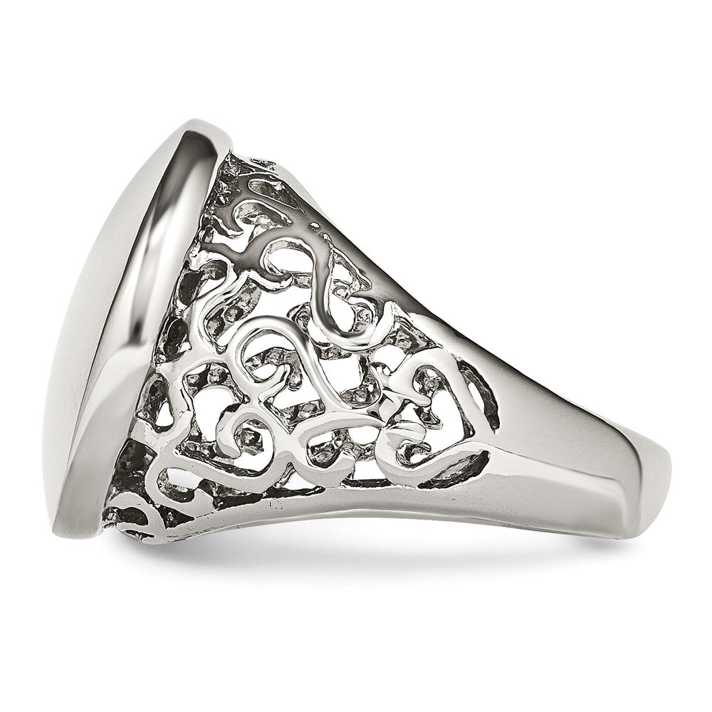 Stainless Steel Polished Circle Ring