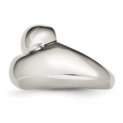 Stainless Steel Polished Size 8 Ring (Size 8 Only)