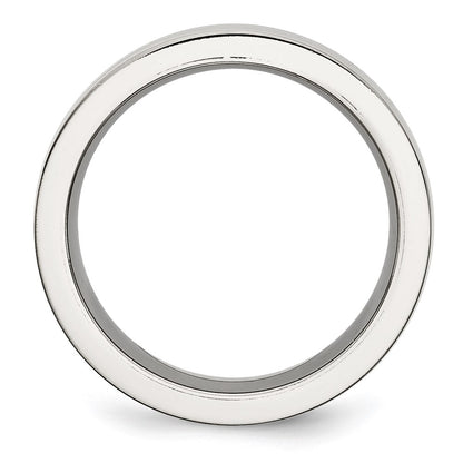 Stainless Steel Base With Polished Black Ceramic Center Band