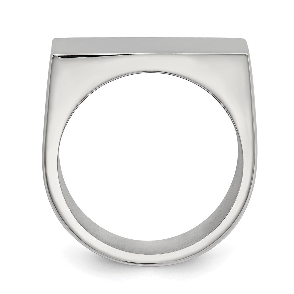 Stainless Steel Polished Id Ring