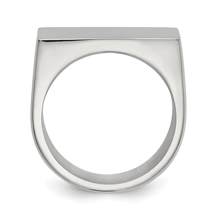 Stainless Steel Polished Id Ring