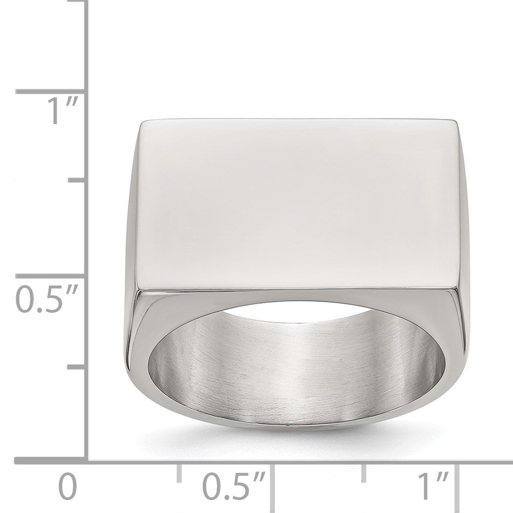 Stainless Steel Polished Id Ring