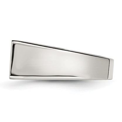 Stainless Steel Polished Signet Ring