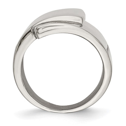 Stainless Steel Polished Fancy Ring