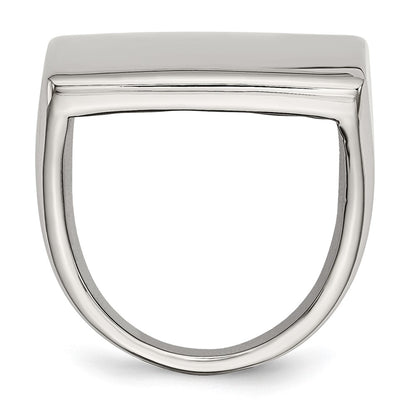 Stainless Steel Polished Square Ring