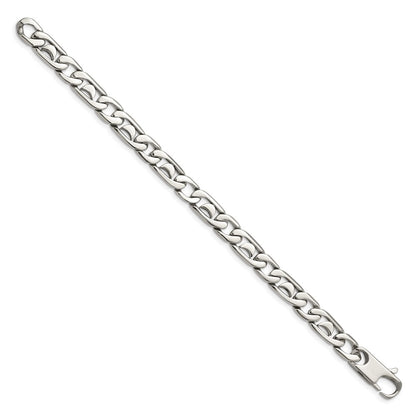 Stainless Steel Chisel Polished 8.5 Inch Fancy Link Bracelet