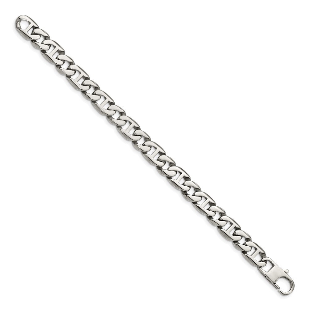 Stainless Steel Chisel Polished 8.25 Inch Link Bracelet