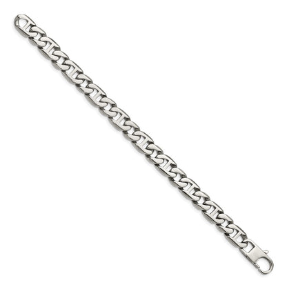 Stainless Steel Chisel Polished 8.25 Inch Link Bracelet