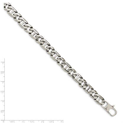 Stainless Steel Chisel Polished 8.25 Inch Link Bracelet