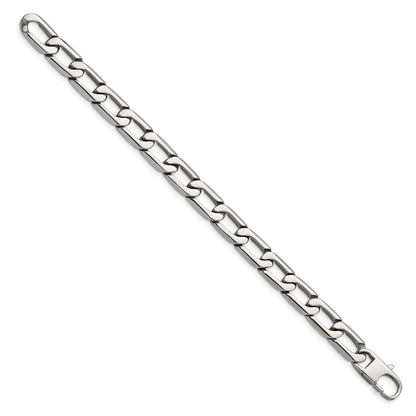 Stainless Steel Chisel Polished 8.5 Inch Open Link Bracelet