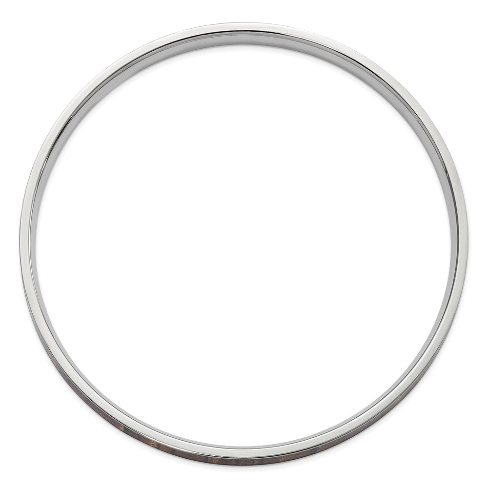 Stainless Steel Polished Brown And Black Enameled Bangle