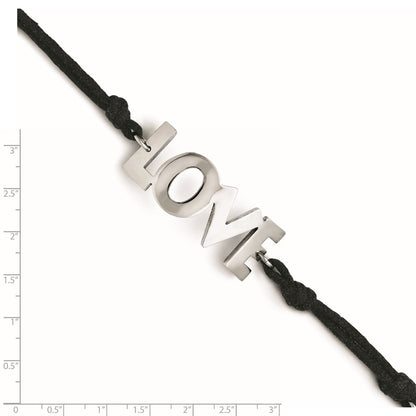 7.75 Inch Stainless Steel Love With 1.75In Ext Bracelet