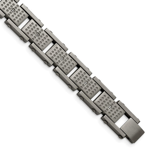 8.75 Inch Stainless Steel Brushed With Cz 8.75In Bracelet
