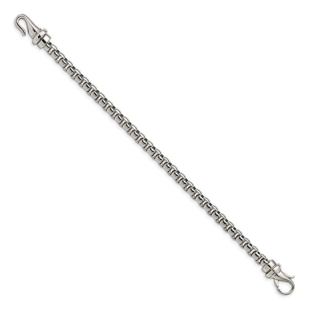 Stainless Steel Chisel Polished 8.5 Inch Bracelet