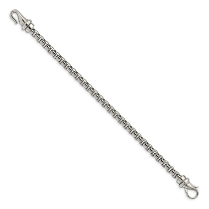 Stainless Steel Chisel Polished 8.5 Inch Bracelet