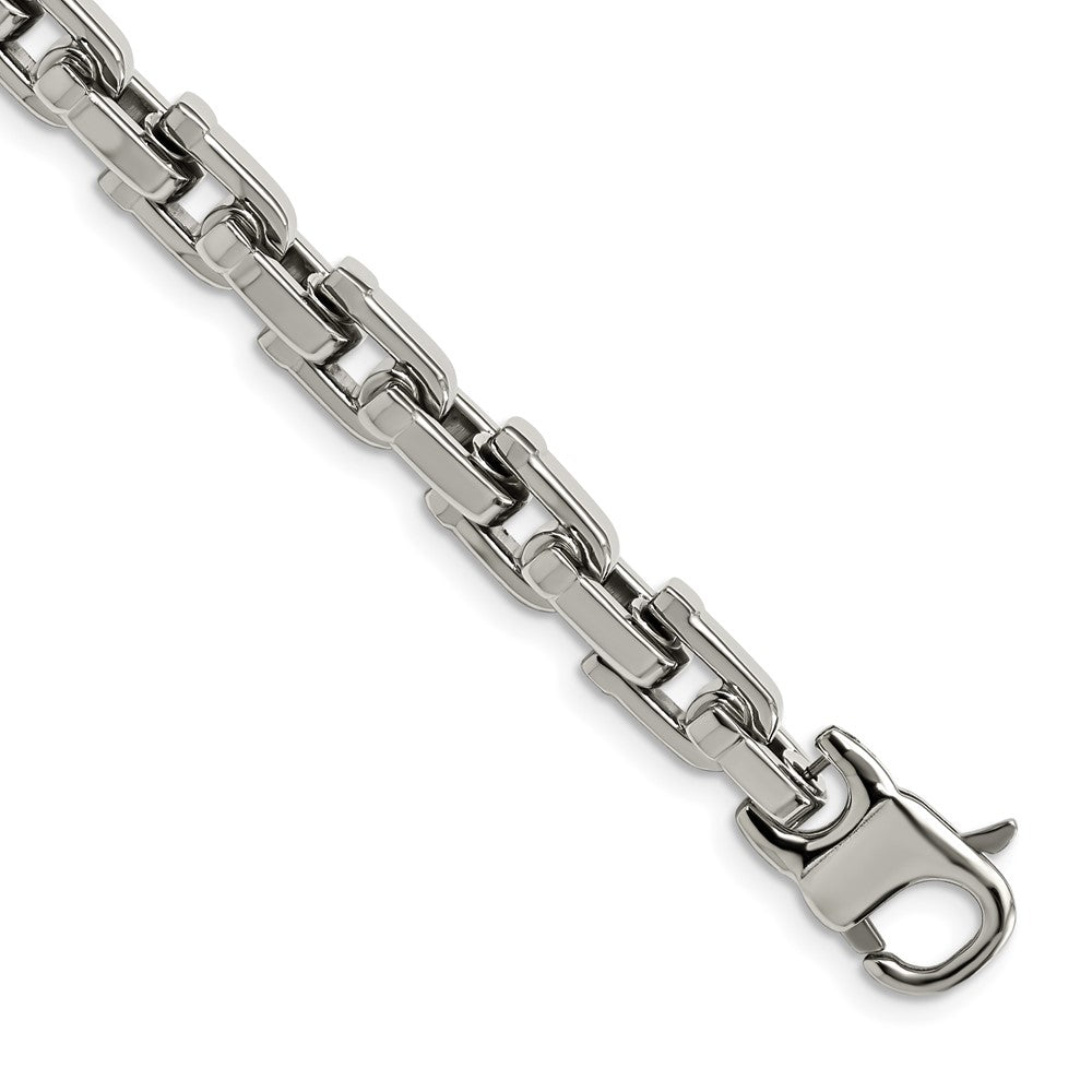 Stainless Steel Chisel Polished 8.5 Inch Bracelet