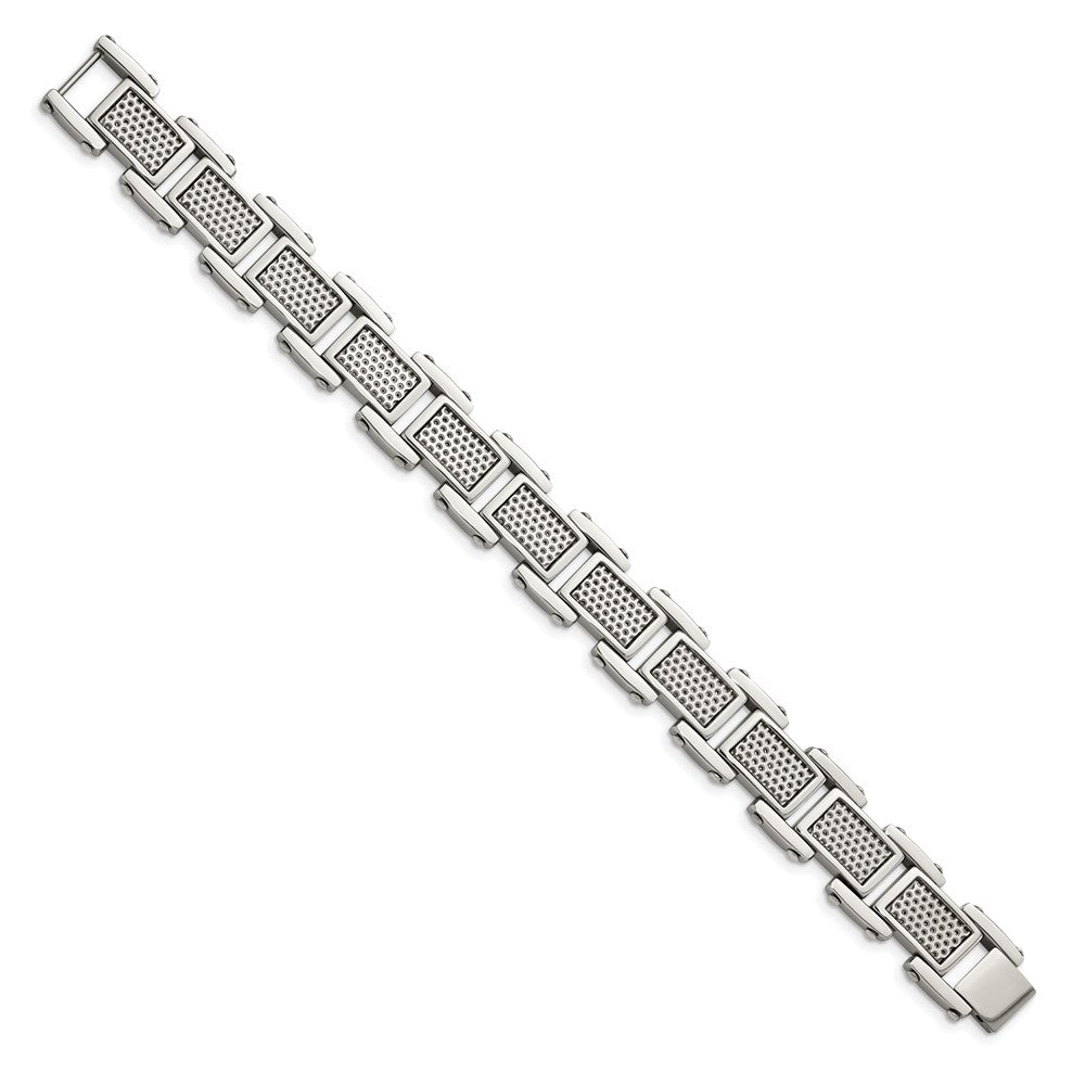 8.5 Inch Stainless Steel Brushed And Polished 8.5In Bracelet