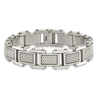 8.5 Inch Stainless Steel Brushed And Polished 8.5In Bracelet