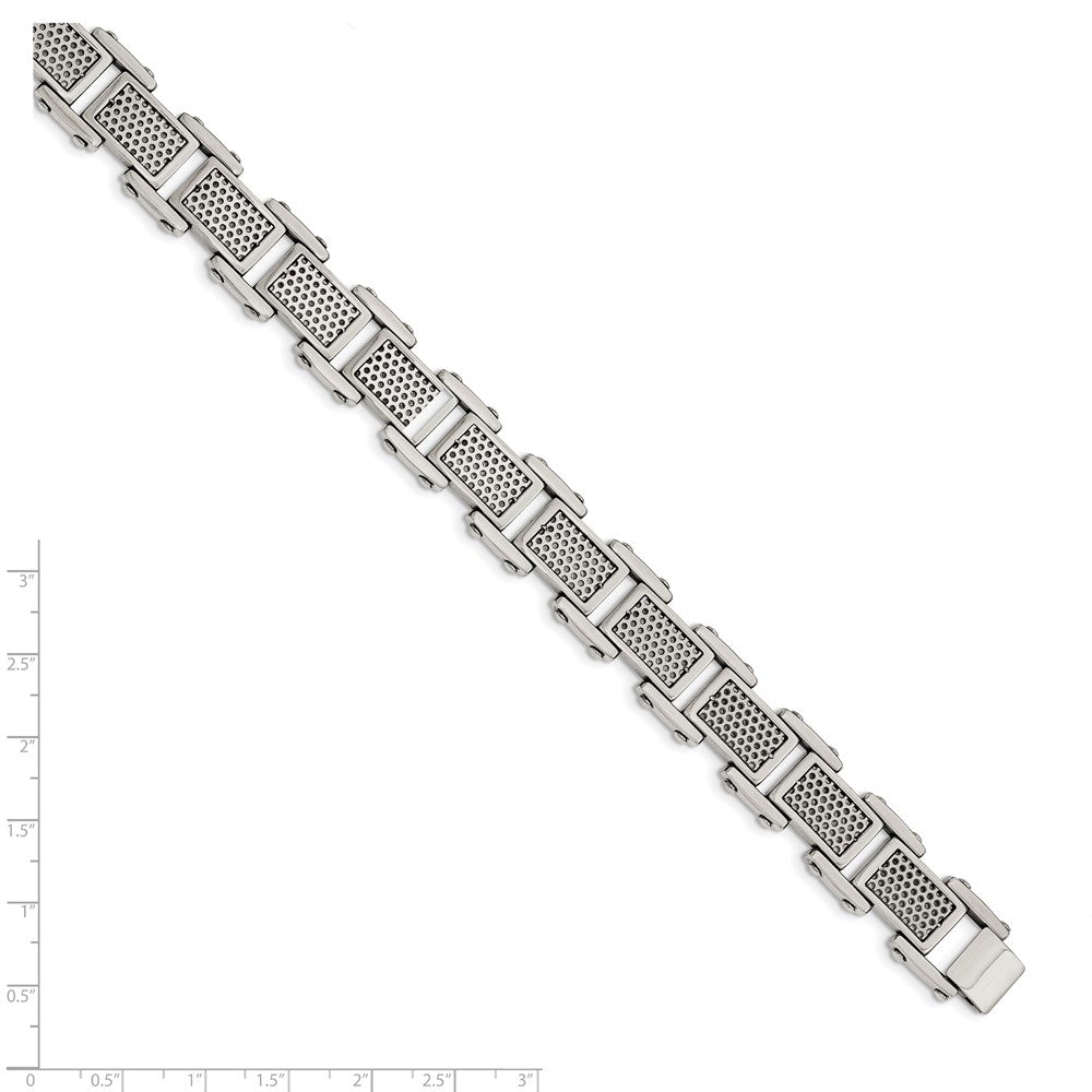 8.5 Inch Stainless Steel Brushed And Polished 8.5In Bracelet