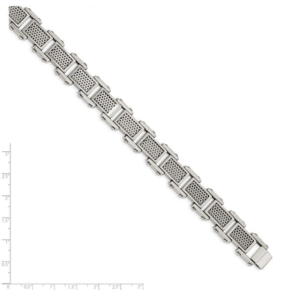 8.5 Inch Stainless Steel Brushed And Polished 8.5In Bracelet