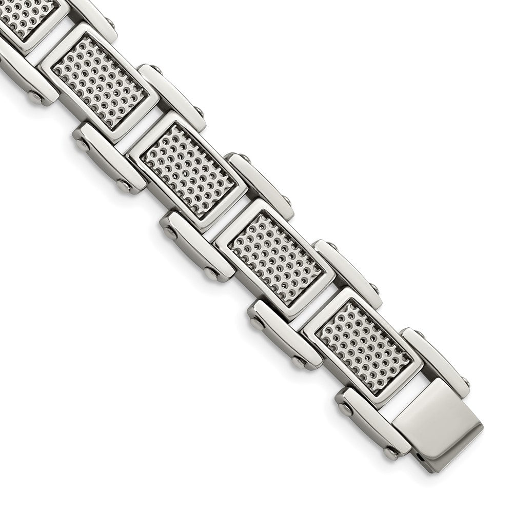 8.5 Inch Stainless Steel Brushed And Polished 8.5In Bracelet