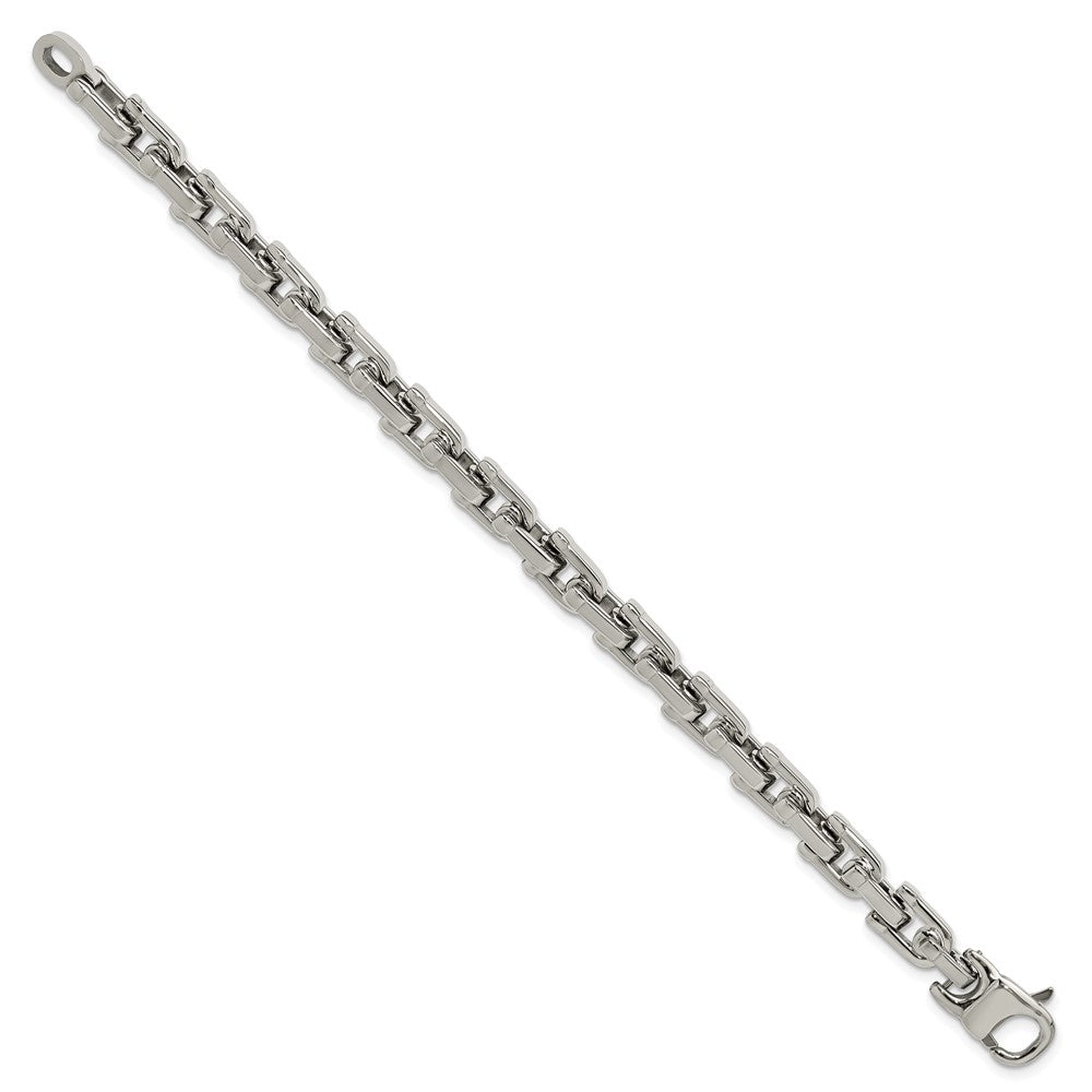 Stainless Steel Chisel Brushed And Polished 8.5 Inch Bracelet