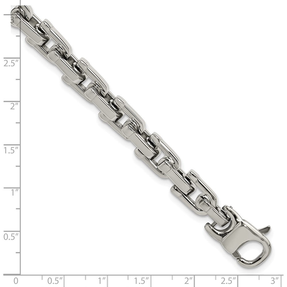 Stainless Steel Chisel Brushed And Polished 8.5 Inch Bracelet
