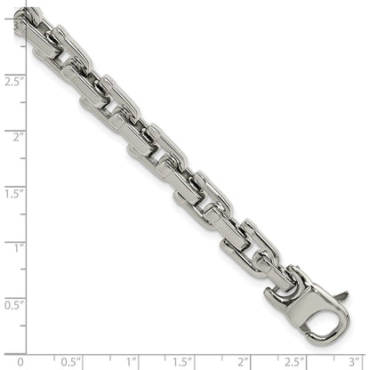Stainless Steel Chisel Brushed And Polished 8.5 Inch Bracelet