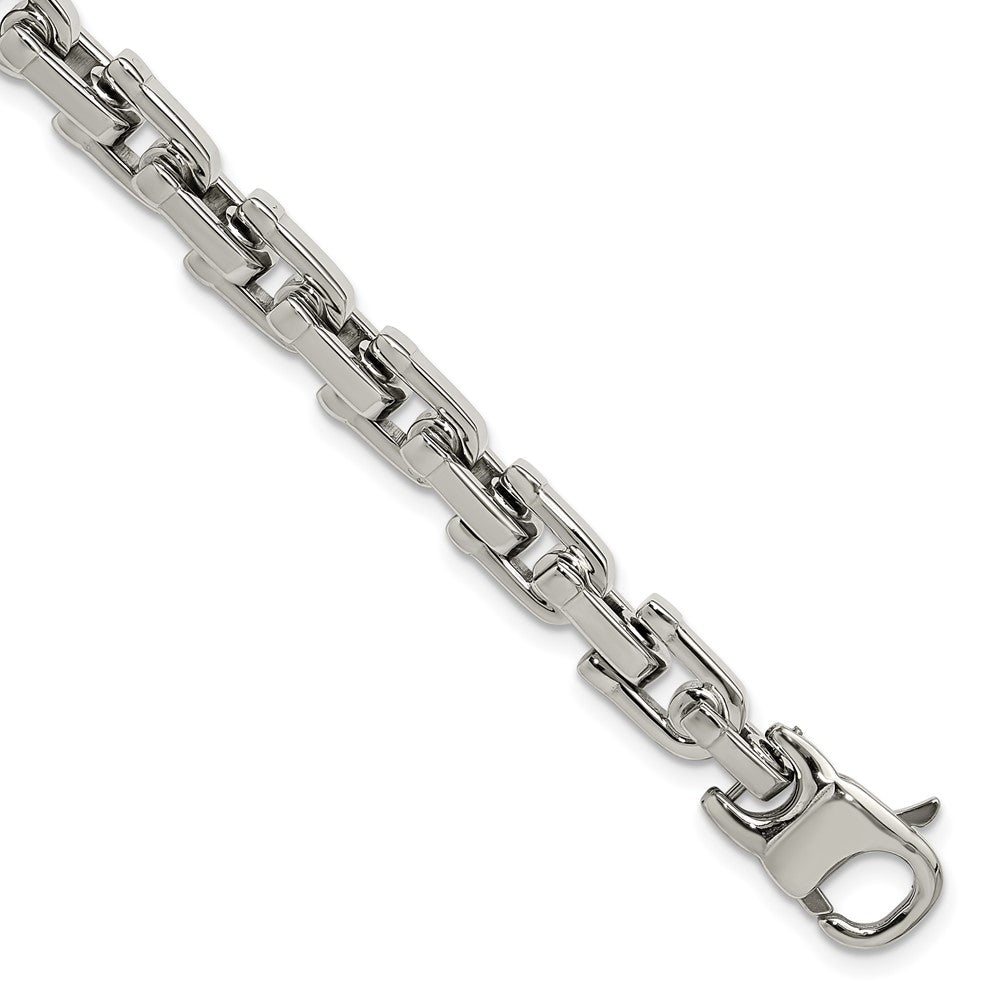 Stainless Steel Chisel Brushed And Polished 8.5 Inch Bracelet