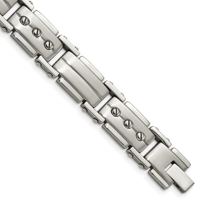 8.5 Inch Stainless Steel Brushed And Polished 8.5In Bracelet
