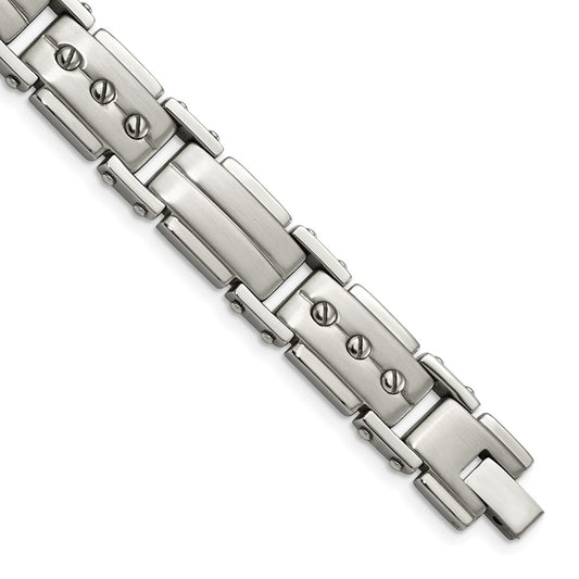 8.5 Inch Stainless Steel Brushed And Polished 8.5In Bracelet