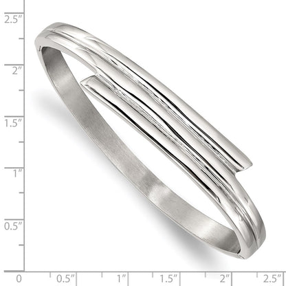 Stainless Steel Polished Hinged Bangle
