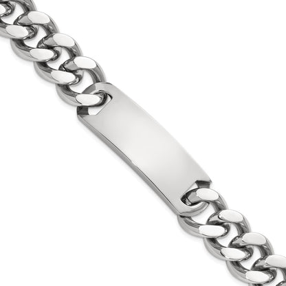 9 Inch Chisel Stainless Steel Polished Curb Link 8.75 Id Bracelet