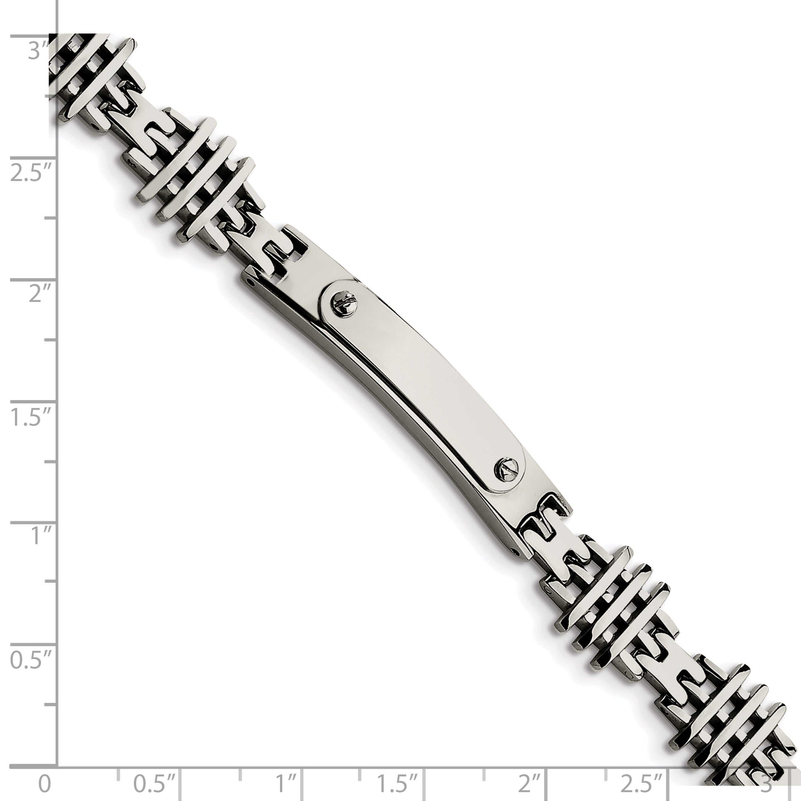 8.5 Inch Stainless Steel Polished 8.5In Id Bracelet