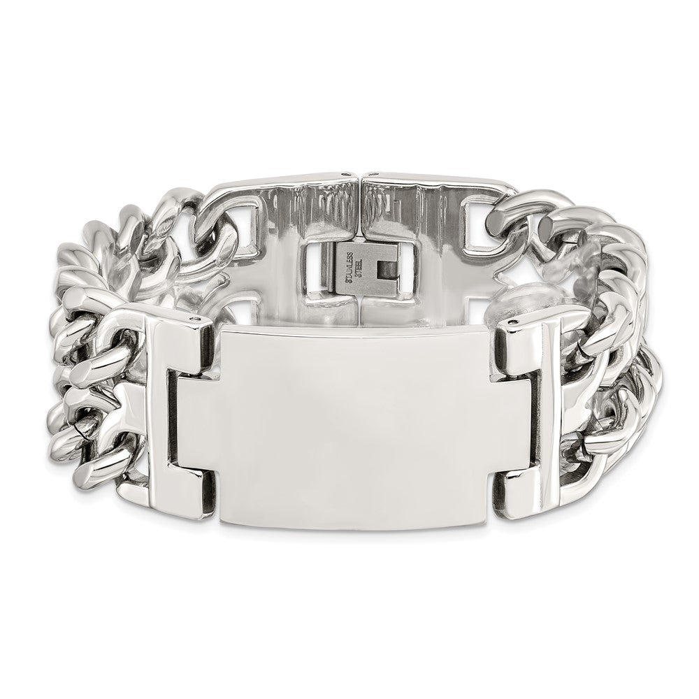 8 Inch Stainless Steel Polished 8In Id Bracelet