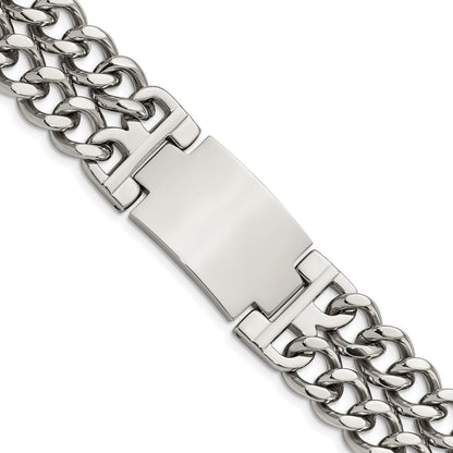 8 Inch Stainless Steel Polished 8In Id Bracelet