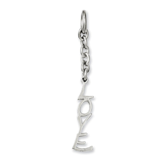 Stainless Steel Love Interchangeable Charm Pendant
