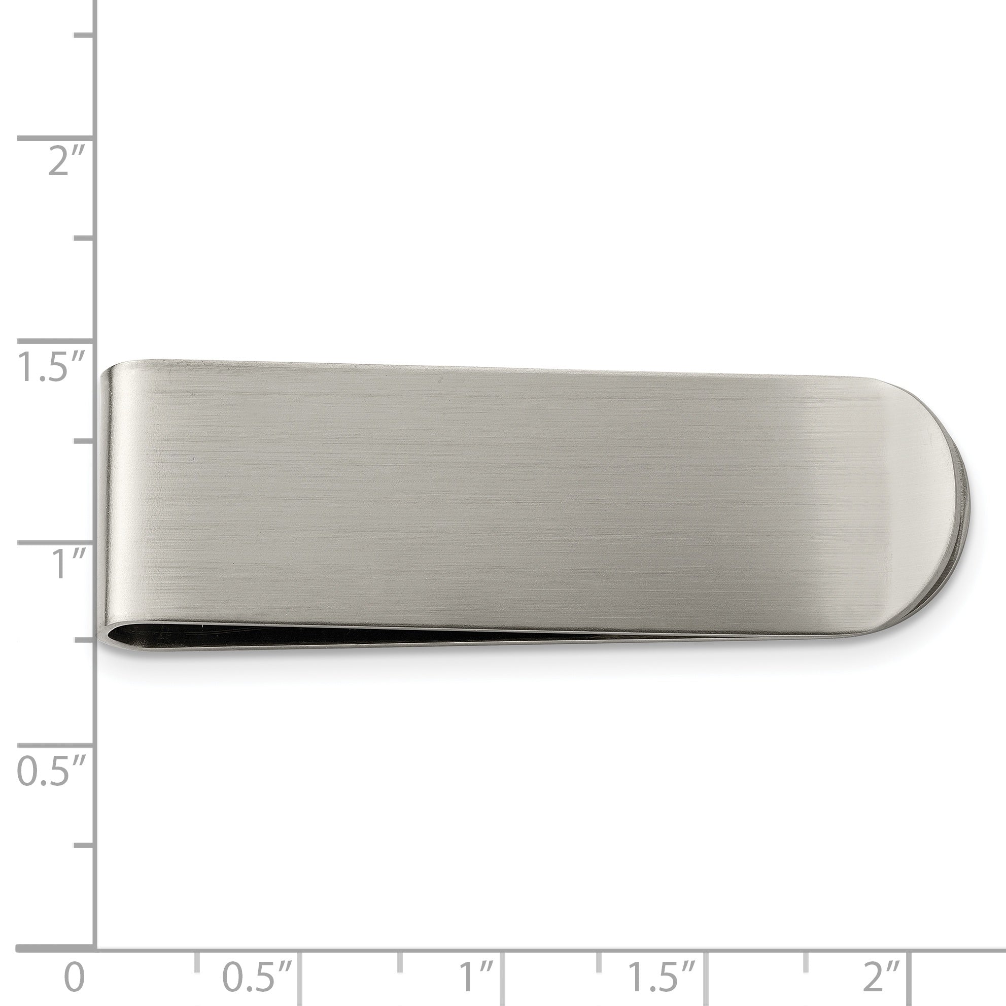 Stainless Steel Chisel Brushed Money Clip