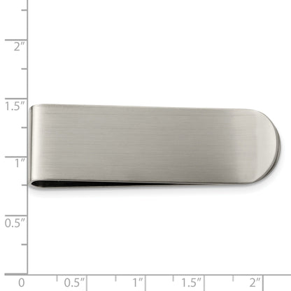 Stainless Steel Chisel Brushed Money Clip