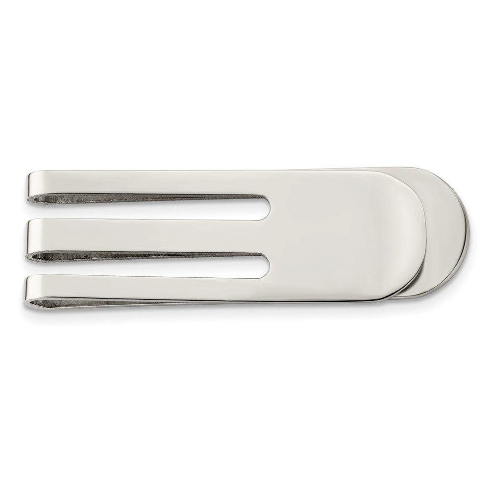 Stainless Steel Chisel Polished Money Clip