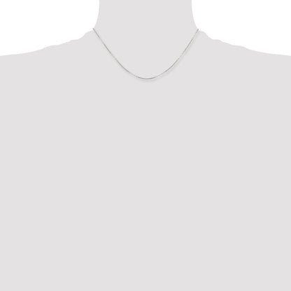 Stainless Steel Chisel Antiqued 2.25mm 18 Inch Box Chain Necklace