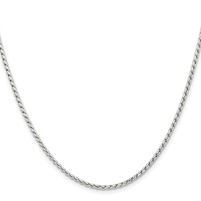 Stainless Steel Chisel Polished 2.5mm 20 Inch Fancy Link Chain