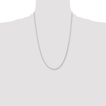 Stainless Steel Chisel Polished 2.5mm 24 Inch Fancy Link Chain