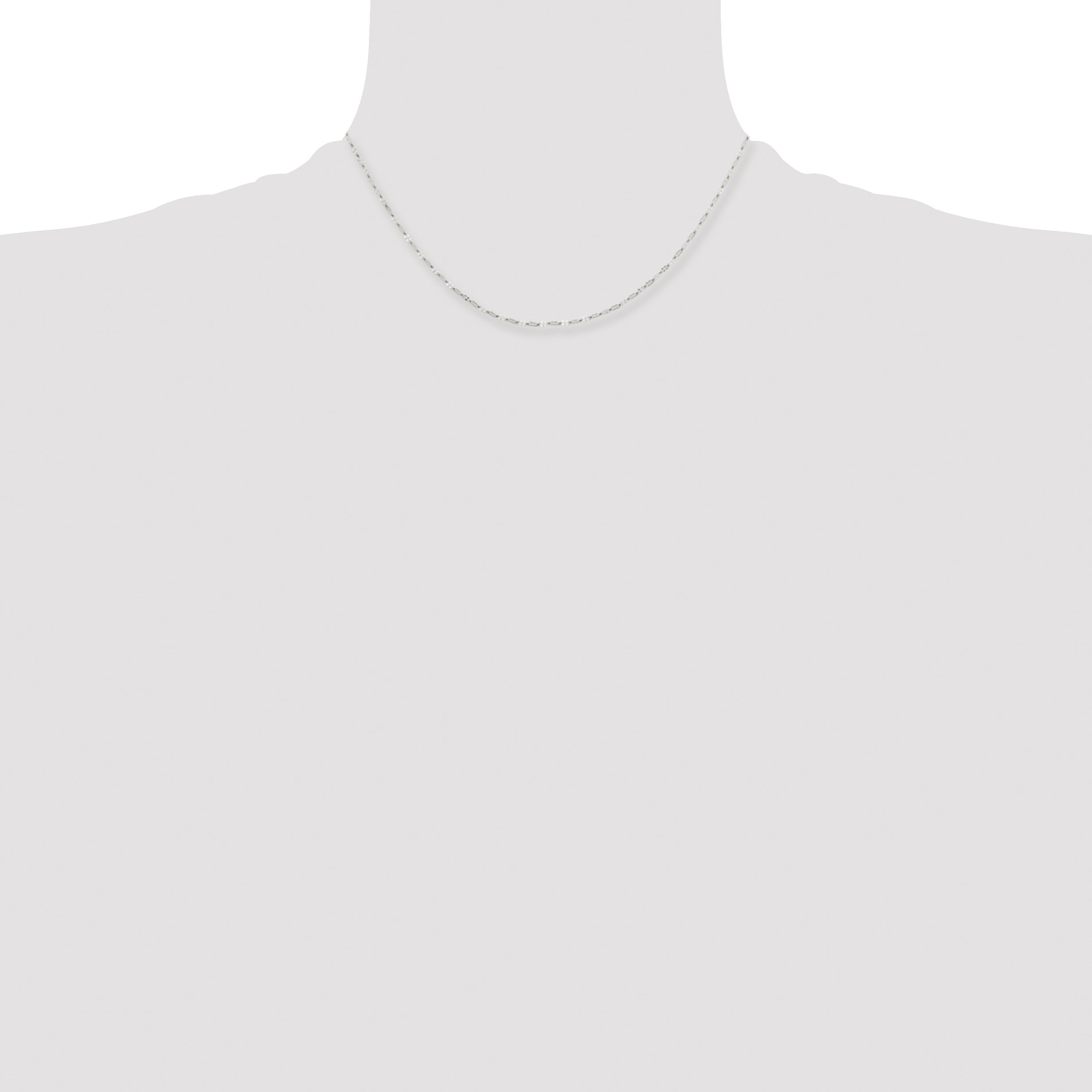 Stainless Steel Chisel Polished 16 Inch Fancy Link Chain Necklace