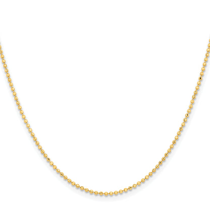 Brass/White Chisel Gold-Tone Brass 1.50mm Plated 16 Inch Ball Chain Necklace