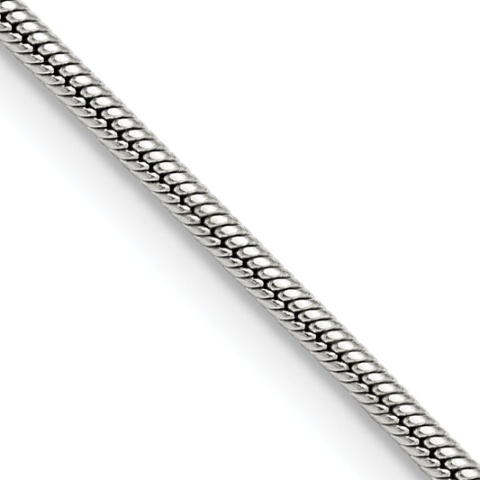 Stainless Steel Chisel Polished 2mm 22 Inch Snake Chain