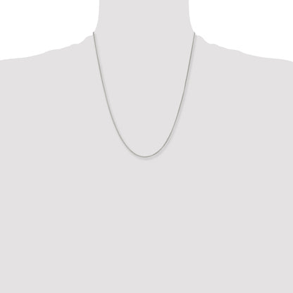 Stainless Steel Chisel Polished 2mm 22 Inch Bismark Chain Necklace